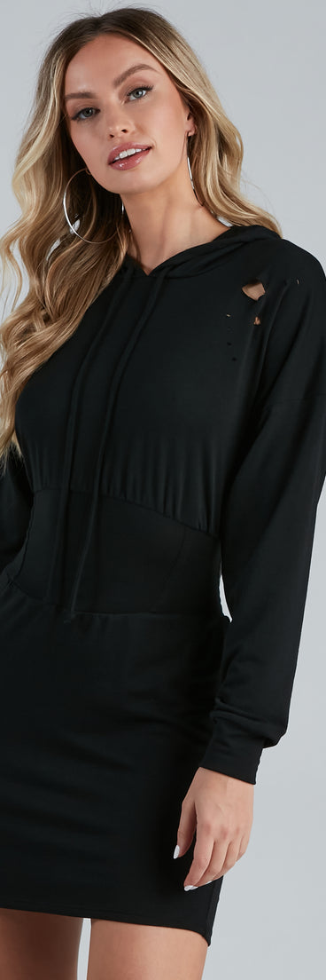 That Edgy Look Slash Corset Hoodie Tunic is a trendy pick to create 2023 festival outfits, festival dresses, outfits for concerts or raves, and complete your best party outfits!