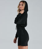 With fun and flirty details, That Edgy Look Slash Corset Hoodie Tunic shows off your unique style for a trendy outfit for the summer season!