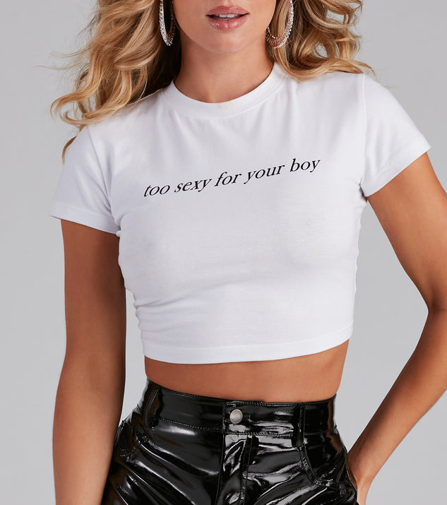 Too Sexy Graphic Crop Tee | Windsor