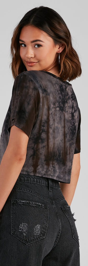 With fun and flirty details, Angel Rider Tie-Dye Graphic Tee shows off your unique style for a trendy outfit for the summer season!