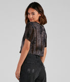With fun and flirty details, Angel Rider Tie-Dye Graphic Tee shows off your unique style for a trendy outfit for the summer season!