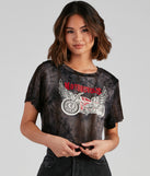 With fun and flirty details, Angel Rider Tie-Dye Graphic Tee shows off your unique style for a trendy outfit for the summer season!