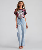 With fun and flirty details, Rock Festival Cropped Graphic Tee shows off your unique style for a trendy outfit for the summer season!