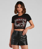 Racer Babe Cropped Graphic Tee is a trendy pick to create 2023 festival outfits, festival dresses, outfits for concerts or raves, and complete your best party outfits!