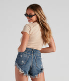 American Moto Slashed Crop Top is a trendy pick to create 2023 festival outfits, festival dresses, outfits for concerts or raves, and complete your best party outfits!