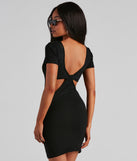 With fun and flirty details, Rulebreaker Graphic Cutout Short Dress shows off your unique style for a trendy outfit for the summer season!