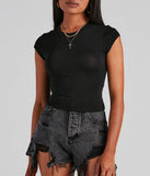 With fun and flirty details, Effortless Essential Cropped Tee shows off your unique style for a trendy outfit for the summer season!