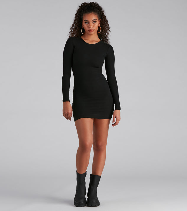 Everyday Perfection Ribbed Knit Mini Dress & Windsor
