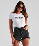 With fun and flirty details, Taurus Squad Graphic Crop Top shows off your unique style for a trendy outfit for the summer season!
