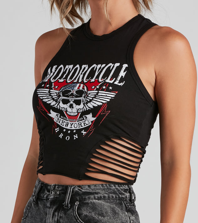 Ride Or Die Graphic Slash Tank Top | Windsor