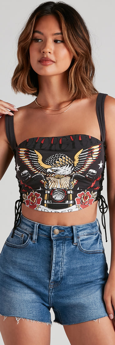 Soar Like An Eagle Graphic Tank Top is a trendy pick to create 2023 festival outfits, festival dresses, outfits for concerts or raves, and complete your best party outfits!