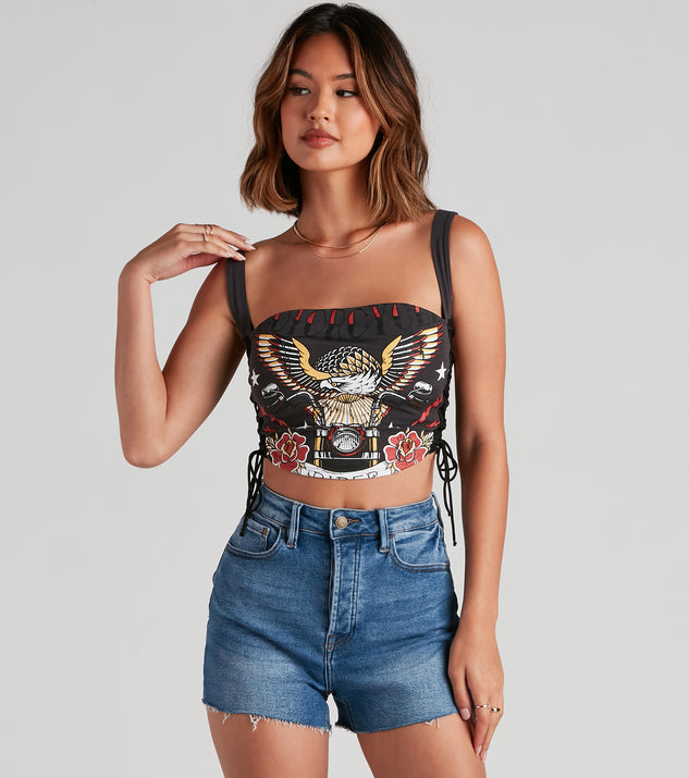 Soar Like An Eagle Graphic Tank Top is a trendy pick to create 2023 festival outfits, festival dresses, outfits for concerts or raves, and complete your best party outfits!