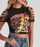 With fun and flirty details, Rock Tour Graphic Slash Tank Top shows off your unique style for a trendy outfit for the summer season!