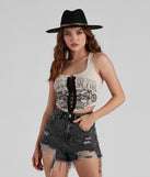 Classic Legend Graphic Tank Top is a trendy pick to create 2023 festival outfits, festival dresses, outfits for concerts or raves, and complete your best party outfits!