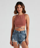 Chain Of Plans High Neck Crop Top is a trendy pick to create 2023 festival outfits, festival dresses, outfits for concerts or raves, and complete your best party outfits!