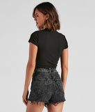 Wheels Of Steel Slit Graphic Tee is a trendy pick to create 2023 festival outfits, festival dresses, outfits for concerts or raves, and complete your best party outfits!