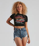 With fun and flirty details, Old School Graphic Fishnet Tee shows off your unique style for a trendy outfit for the summer season!