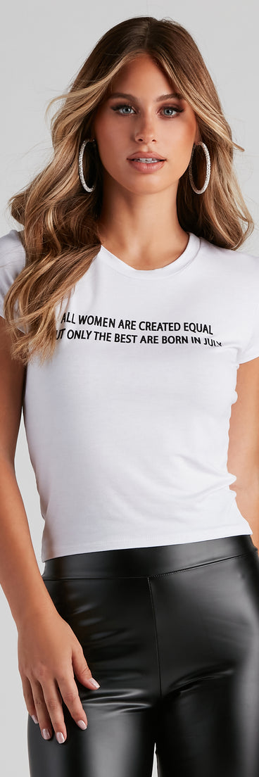 With fun and flirty details, Girl Power Graphic Jersey Tee shows off your unique style for a trendy outfit for the summer season!