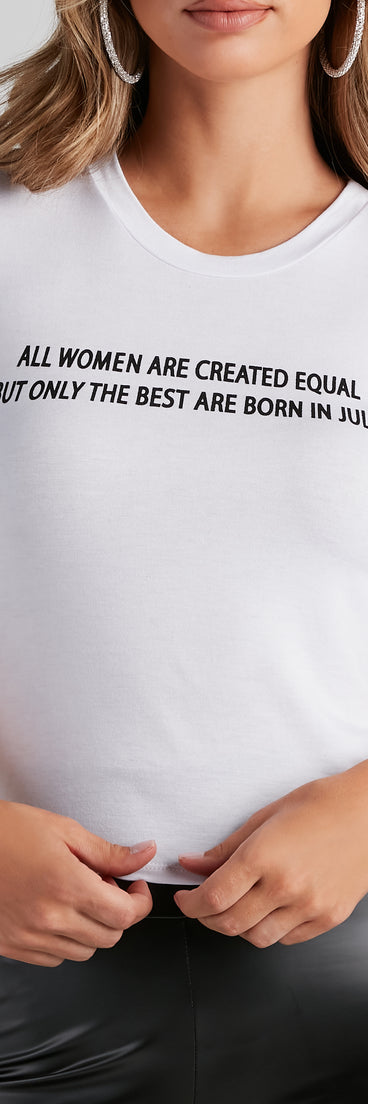 With fun and flirty details, Girl Power Graphic Jersey Tee shows off your unique style for a trendy outfit for the summer season!