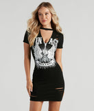 Rock Legend Graphic Choker Tunic is a trendy pick to create 2023 festival outfits, festival dresses, outfits for concerts or raves, and complete your best party outfits!