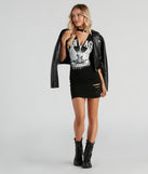 Rock Legend Graphic Choker Tunic is a trendy pick to create 2023 festival outfits, festival dresses, outfits for concerts or raves, and complete your best party outfits!