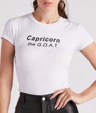 With fun and flirty details, Capricorn The GOAT Graphic Tee shows off your unique style for a trendy outfit for the summer season!