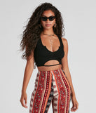 Trendy Ribbed Knit Cropped Tank is a fire pick to create 2023 festival outfits, concert dresses, outfits for raves, or to complete your best party outfits or clubwear!