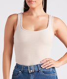 With fun and flirty details, Casual Vibes Sleeveless Scoop Neck Bodysuit shows off your unique style for a trendy outfit for the summer season!