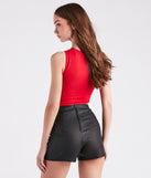 Uptown Edge Moto Slash Graphic Tank Top