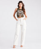 In It To Win it Vintage Moto Graphic Tank Top