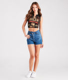 Wild West Outlaw Safety Pin Graphic Tank Top is a trendy pick to create 2024 concert outfits, festival dresses, outfits for raves, or to complete your best party outfits or clubwear!