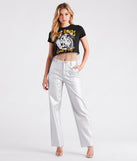 Free Riders Fringe Graphic Crop Tee
