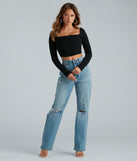 With fun and flirty details, the Keep It Tight Rib Knit Corset Crop Top shows off your unique style for a trendy outfit for the spring or summer season!