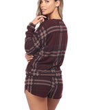 With fun and flirty details, Plum Plaid Dreams Pull Over Top shows off your unique style for a trendy outfit for the summer season!