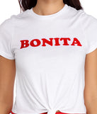 Knotted Bonita Crop Tee