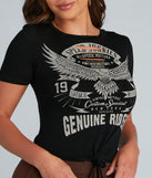 Genuine Riders Eagle Tee is a trendy pick to create 2023 festival outfits, festival dresses, outfits for concerts or raves, and complete your best party outfits!