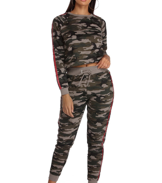 Comfy In Camo Pullover