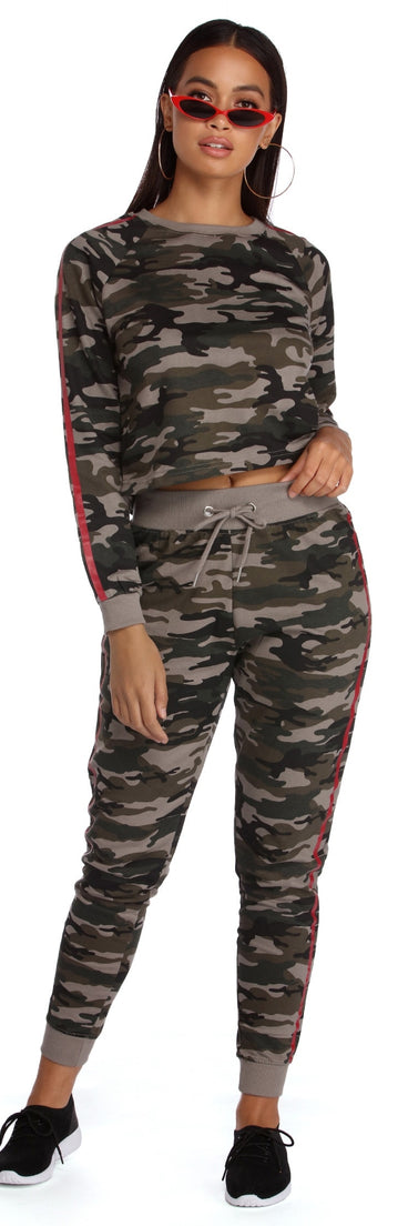 Comfy In Camo Pullover