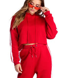 Sporty Vibes Cropped Hoodie