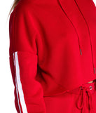 Sporty Vibes Cropped Hoodie
