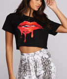 With fun and flirty details, Kiss This Crop Top shows off your unique style for a trendy outfit for the summer season!