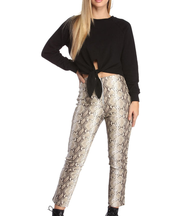 Knotty Intentions Cropped Sweatshirt
