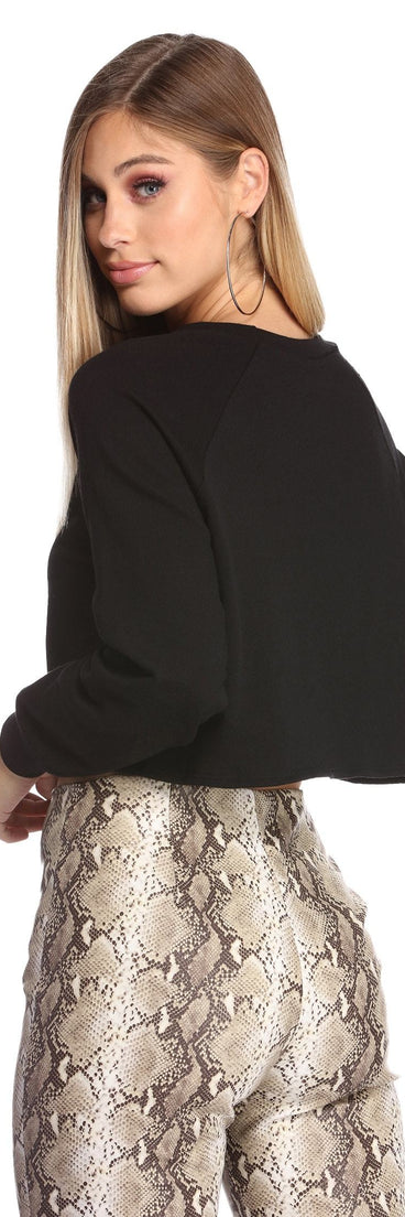 Knotty Intentions Cropped Sweatshirt