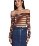 With fun and flirty details, All That Stripe Crop Top shows off your unique style for a trendy outfit for the summer season!