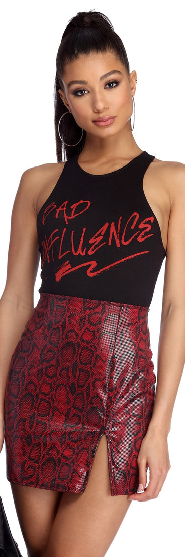 Bad Influence Knit Bodysuit