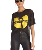 With fun and flirty details, Wu-Tang Clan Mesh Graphic Tee shows off your unique style for a trendy outfit for the summer season!