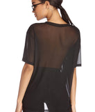 With fun and flirty details, Wu-Tang Clan Mesh Graphic Tee shows off your unique style for a trendy outfit for the summer season!