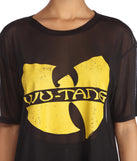 With fun and flirty details, Wu-Tang Clan Mesh Graphic Tee shows off your unique style for a trendy outfit for the summer season!