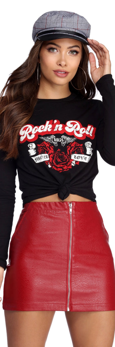 Rock N' Roll Crop Top