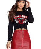 Rock N' Roll Crop Top